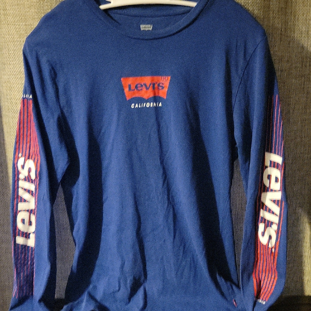 Levi's Vibrant Blue Graphic Long Sleeve